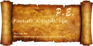 Pastyák Eulália névjegykártya